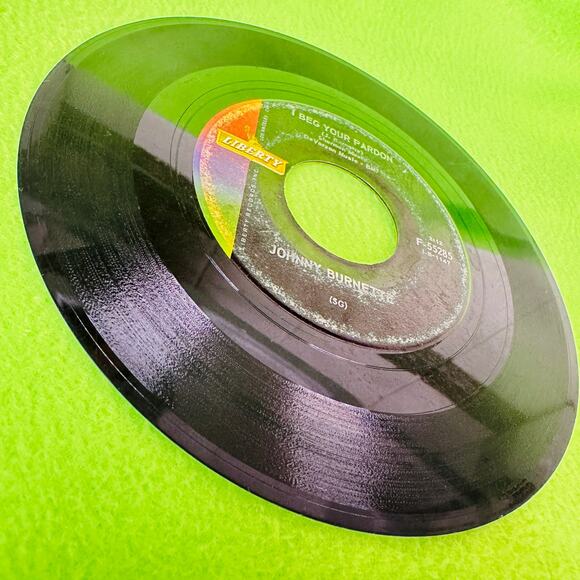 JOHNNY BURNETTE You're Sixteen / I Beg‎ Your Pardon Liberty F-55285 45rpm Record - Picture 7 of 8